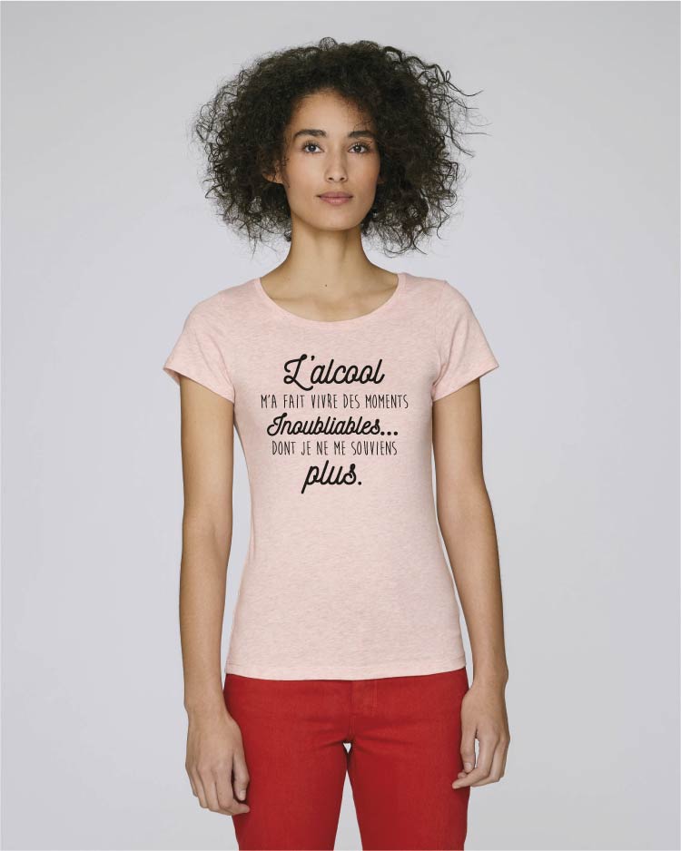 Drôle Nouveauté Tops T-shirt femme tee tshirt-Alcool Sportswear 