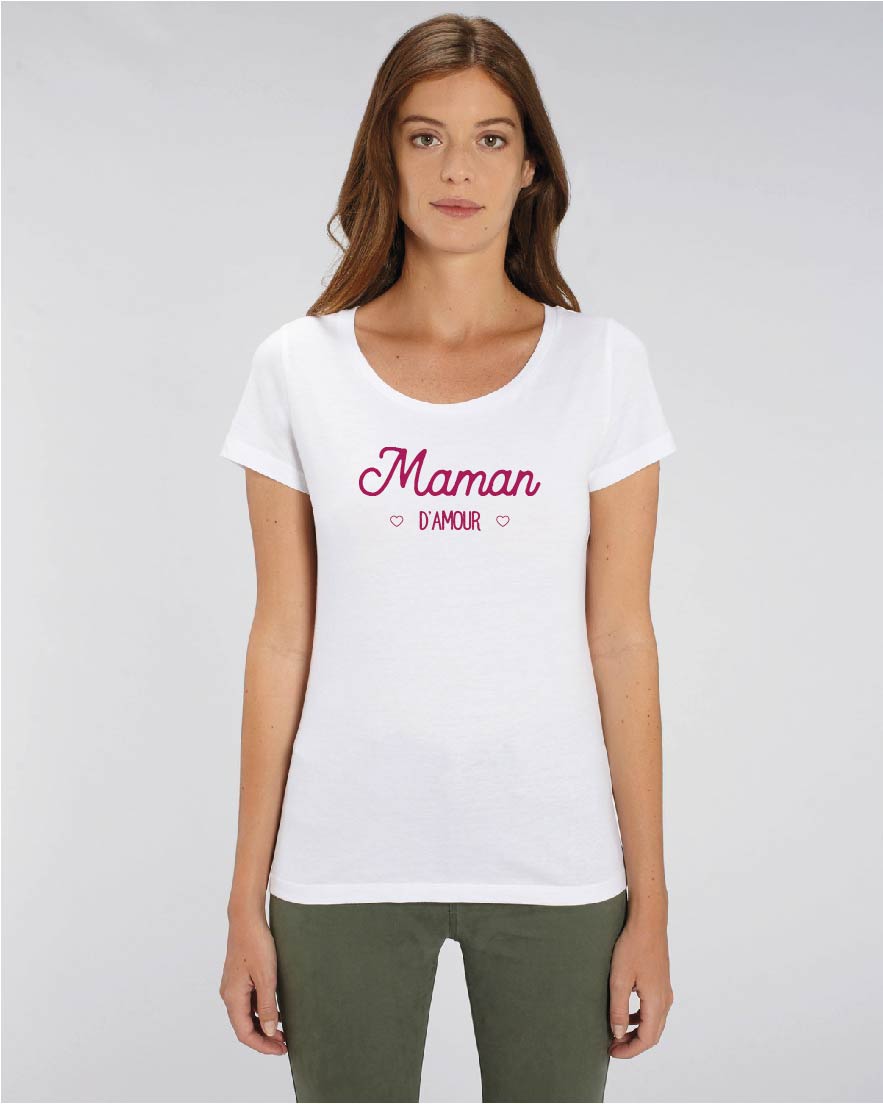 county Bone marrow Copyright T-shirt Femme - Maman d'Amour | WIZZARD INK France